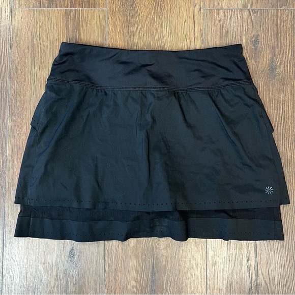 Athleta Black Laser Run Skort SZ XS - Picture 1 of 5